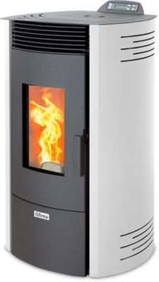 Poêle à  granulés Qlima Lindara 7700W blanc