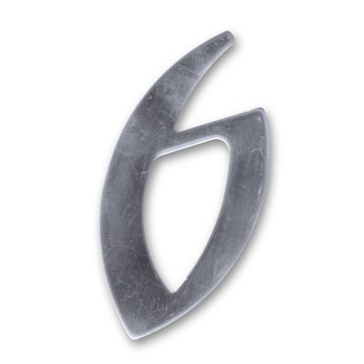 Chiffre 6 en Inox H.10 cm