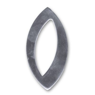 Chiffre 0 en inox H.10 cm