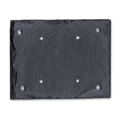 Ardoise en schiste pour support chiffre 15 x 18.5 cm