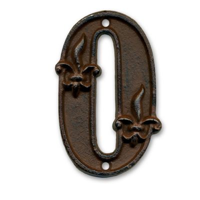 Chiffre 0 en fonte H.12 cm