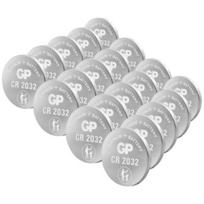 Pile bouton CR 2032 lithium GP 3 V 20 pc - vue 2
