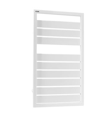 Sèche serviettes eau chaude en acier Acova Astrakan blanc 432W - Acova