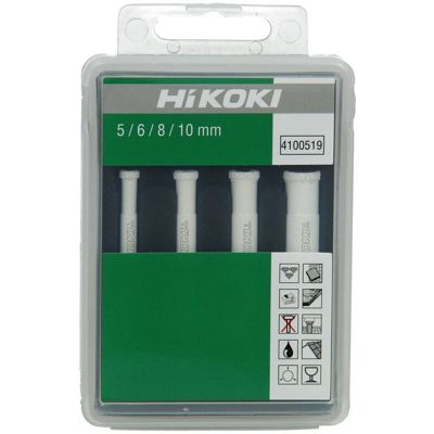 Foret Hikoki Jeu d'embouts de perçage diamantés 568 / 10mm 10 millimètres 5 millimètres 6 millimètres 8 millimètres - vue 2
