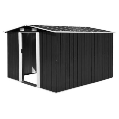 vidaXL Abri de jardin 257x298x178 cm Métal Anthracite 143342