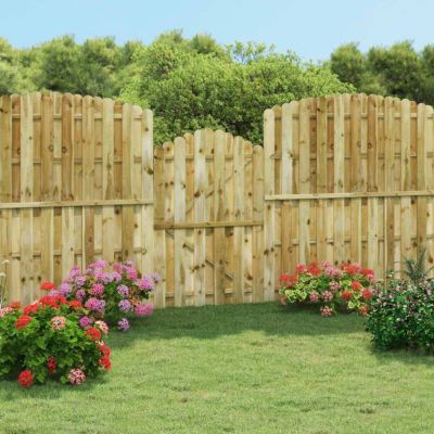 vidaXL Portail de jardin Bois de pin imprégné 100x150 cm 45329