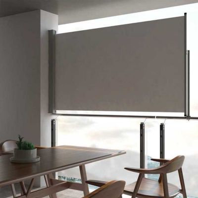 Vidaxl Auvent Latéral Rétractable 140x300 cm Gris - vue 2
