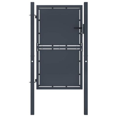 Portail de jardin en acier 100x150 cm anthracite vidaXL