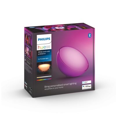 Lampe à poser dimmable Bluetooth Philips Hue IP20 Demi sphère 530lm 6W multicolore