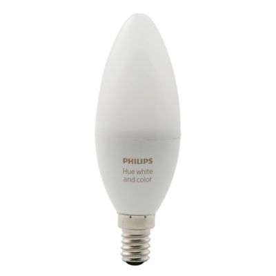 Ampoule LED Philips Hue E14 6,5W blanc chaud à froid + RVB Castorama