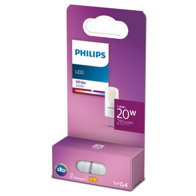 Ampoule LED GU4 capsule 215lm 1.8W = 20W IP20 blanc neutre Philips