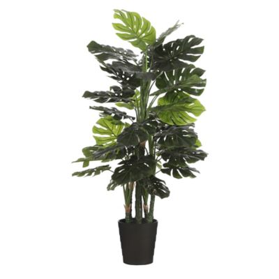 Monstera artificiel en pot plastique vert ø80 x h.140 cm