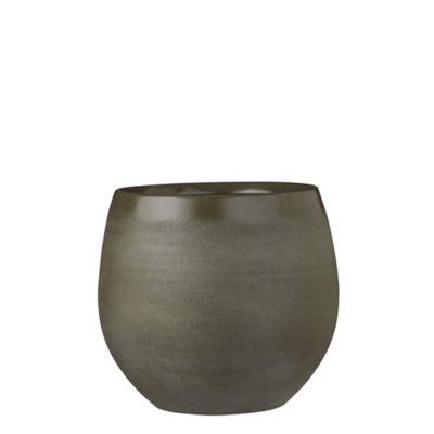 Pot rond terre cuite Douro vert ø26 x h.23 cm