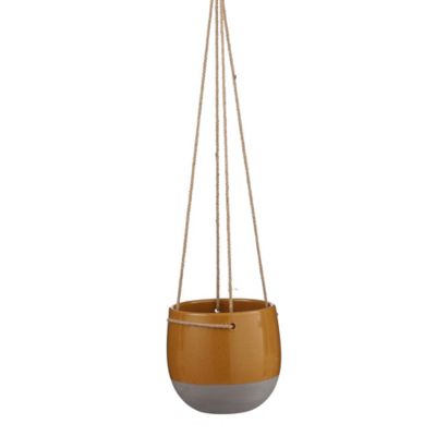 Suspension céramique Resa ocre ø18,5 x h.17 cm