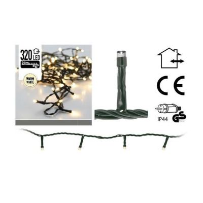 Guirlande lumineuse 320 LED fixe chaud 27m Intérieur Electrique
