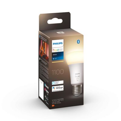 Ampoule LED connectée Philips Hue A60 IP20 E27 1055lm 9.5W 75W blanc chaud