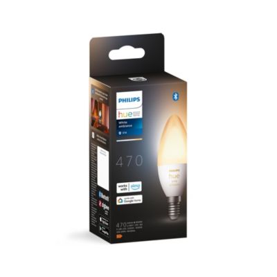 Philips Hue Lumière connectée Philips HWA flamme 6W E14 x1 Blanc - vue 4