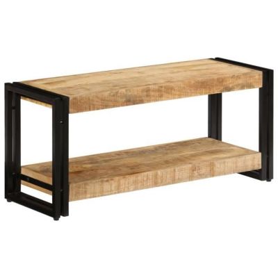 vidaXL Meuble TV 90 x 30 x 40 cm Bois de manguier massif