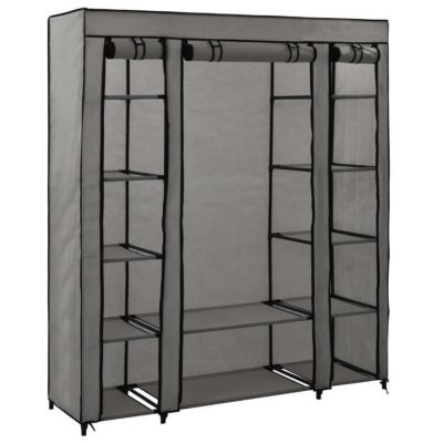 Vidaxl Armoire Portable - Gris 150 x 45 x 176 cm