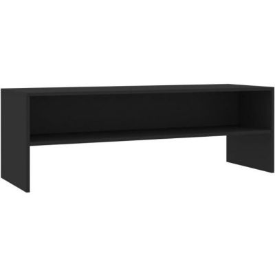 Vidaxl Meuble TV Noir 120x40x40 cm Bois d'ingénierie