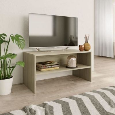 Vidaxl Meuble TV Chêne sonoma 80x40x40 cm Bois d’ingénierie