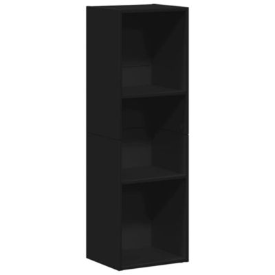 Bibliothèque/Meuble TV noir 36x30x114 cm bois d'ingénierie vidaXL
