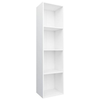 VidaXL Bibliothèque/Meuble TV Blanc 36 x 30 x 143 cm Aggloméré