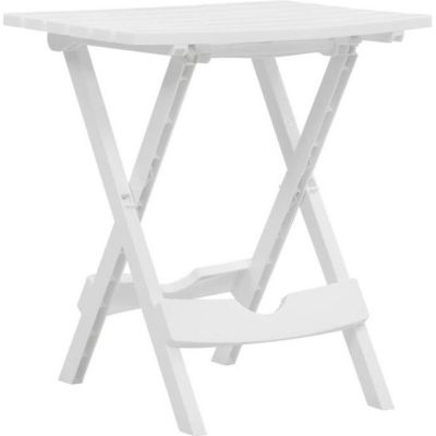 vidaXL Table pliable de jardin 45,5x38,5x50 cm Blanc