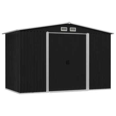 vidaXL Abri de stockage pour jardin Anthracite Acier 257x205x178 cm 47030