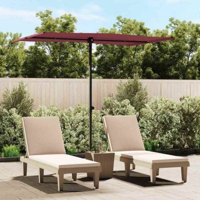 vidaXL Parasol de Jardin avec Mât en Aluminium, Pare-soleil de Patio, Abri de Soleil, Parasol de Terrasse Extérieur, 2x1,5 m 47340