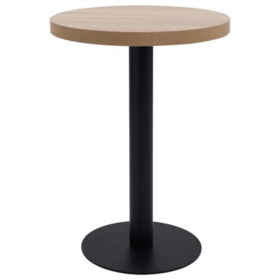 Table de bistro Marron clair 60 cm MDF vidaXL