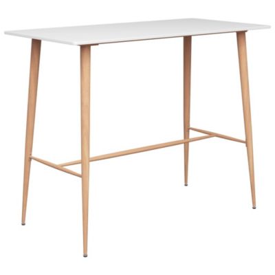 Table de bar Blanc 120x60x105 cm vidaXL