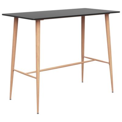 Table de bar Noir 120x60x105 cm vidaXL