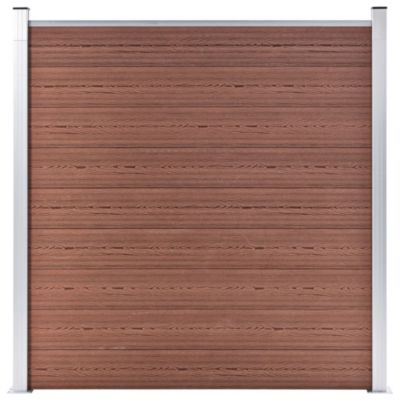 Vidaxl Clôture de jardin WPC 180x186 cm Marron - vue 3