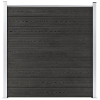 Vidaxl Clôture de jardin WPC 180x186 cm Gris - vue 2