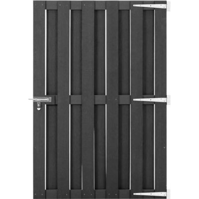 vidaXL Portillon WPC 100x150 cm Gris