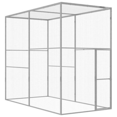 Cage pour chat 3x1,5x2,5 m Acier galvanisé vidaXL