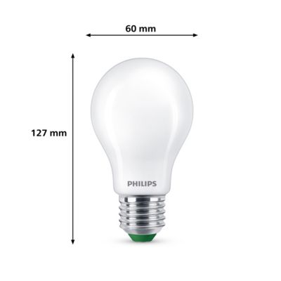 Ampoule LED A60 E27 485lm= chaud Philips ⌀6 cm dépoli - vue 1