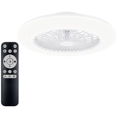 Philips LED Amigo Ventilateur de plafond 25 W, 60 W ( x H) 590 mm x 137 mm blanc avec éclairage, variable