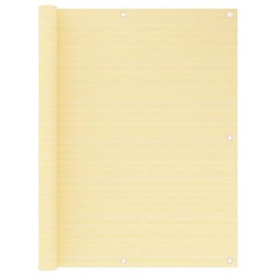 Vidaxl Écran de balcon Beige 120x500 cm PEHD