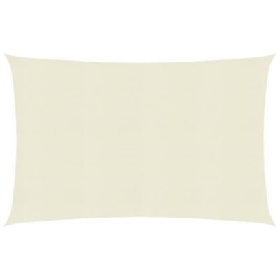 vidaXL Voile d'ombrage 160 g/m2 Crème 2x3 m PEHD