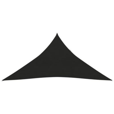 vidaXL Voile d'ombrage 160 g/m2 Noir 4x4x4 m PEHD