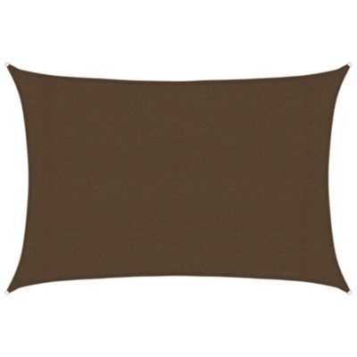 Voile d'ombrage 160 g/m² Marron 3x4 m PEHD vidaXL