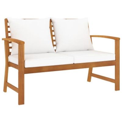 Vidaxl Banc de jardin 120 cm Résine tressée Marron - vue 5