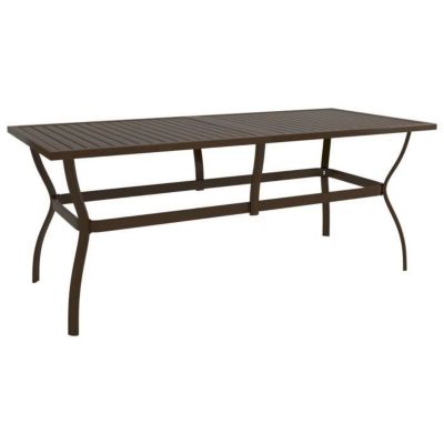 vidaXL Table de jardin Marron 190x80x72 cm Acier 312281