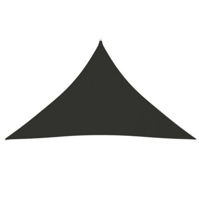 Vidaxl Voile de parasol tissu oxford triangulaire Gris - vue 3