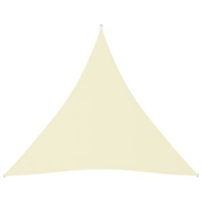 Vidaxl Voile de parasol triangulaire Beige - vue 2