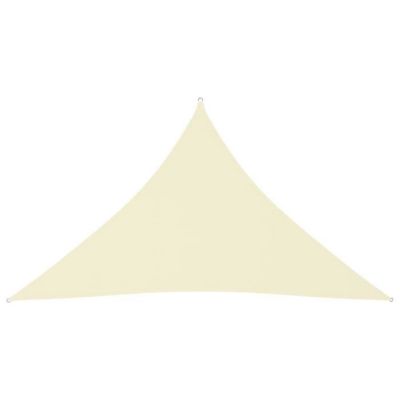 Vidaxl Voile de parasol triangulaire - Crème 3x3x4,24 m Beige - vue 2