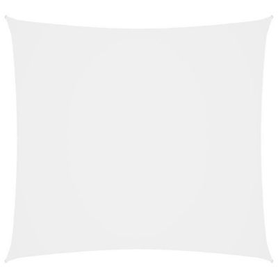 vidaXL Voile de parasol Tissu Oxford carré 3x3 m Blanc