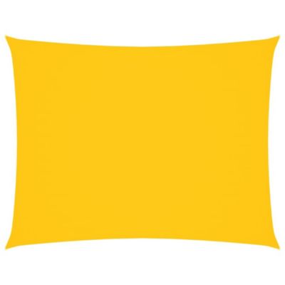 Vidaxl Voile de parasol tissu oxford rectangulaire 4x5 m jaune - vue 2